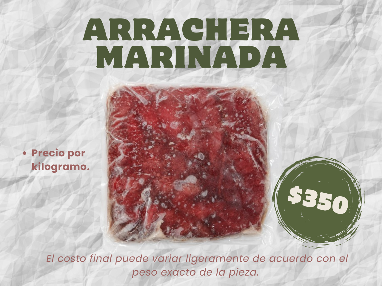 Arrachera Marinada Premium