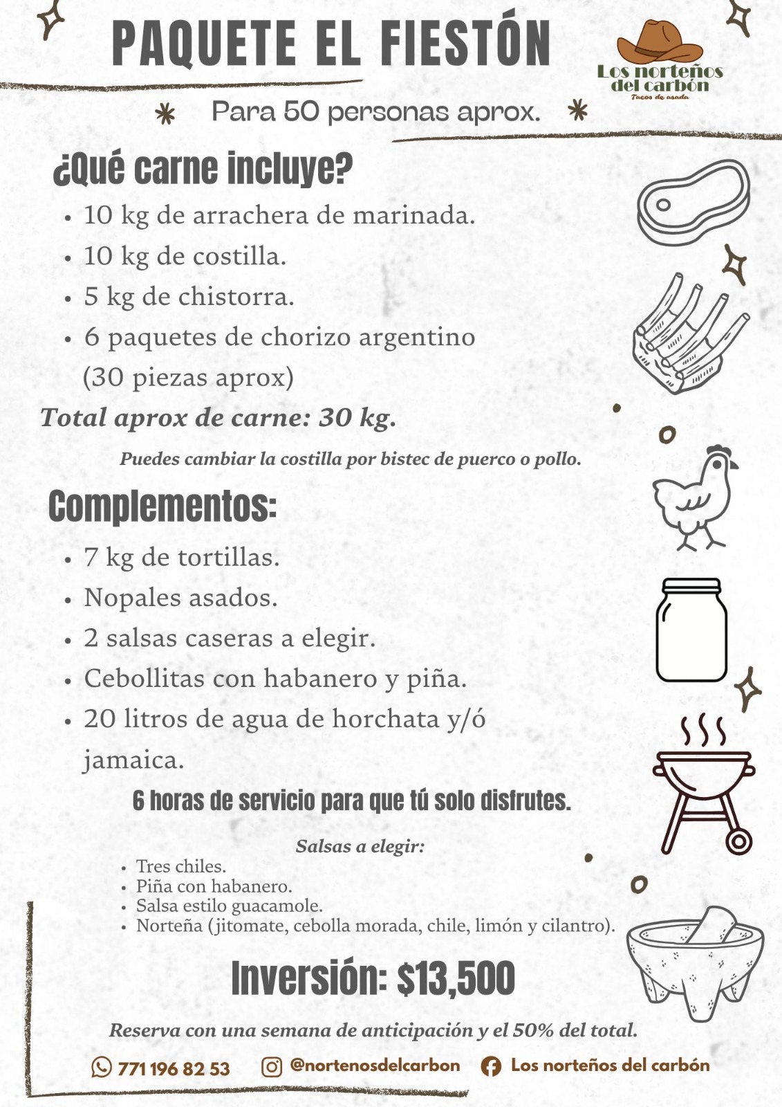 Paquete 50 Personas